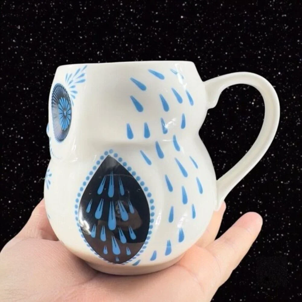 Paper Destiny Ceramic Coffee Mug‎ Cup Whimsical Öl Bird Shaped Mug 4.5”Wide 4”T